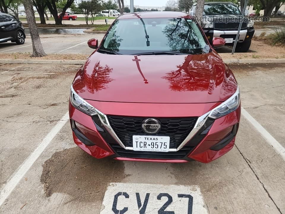 2023 Nissan Sentra Sv Red vin: 3N1AB8CV0PY311032