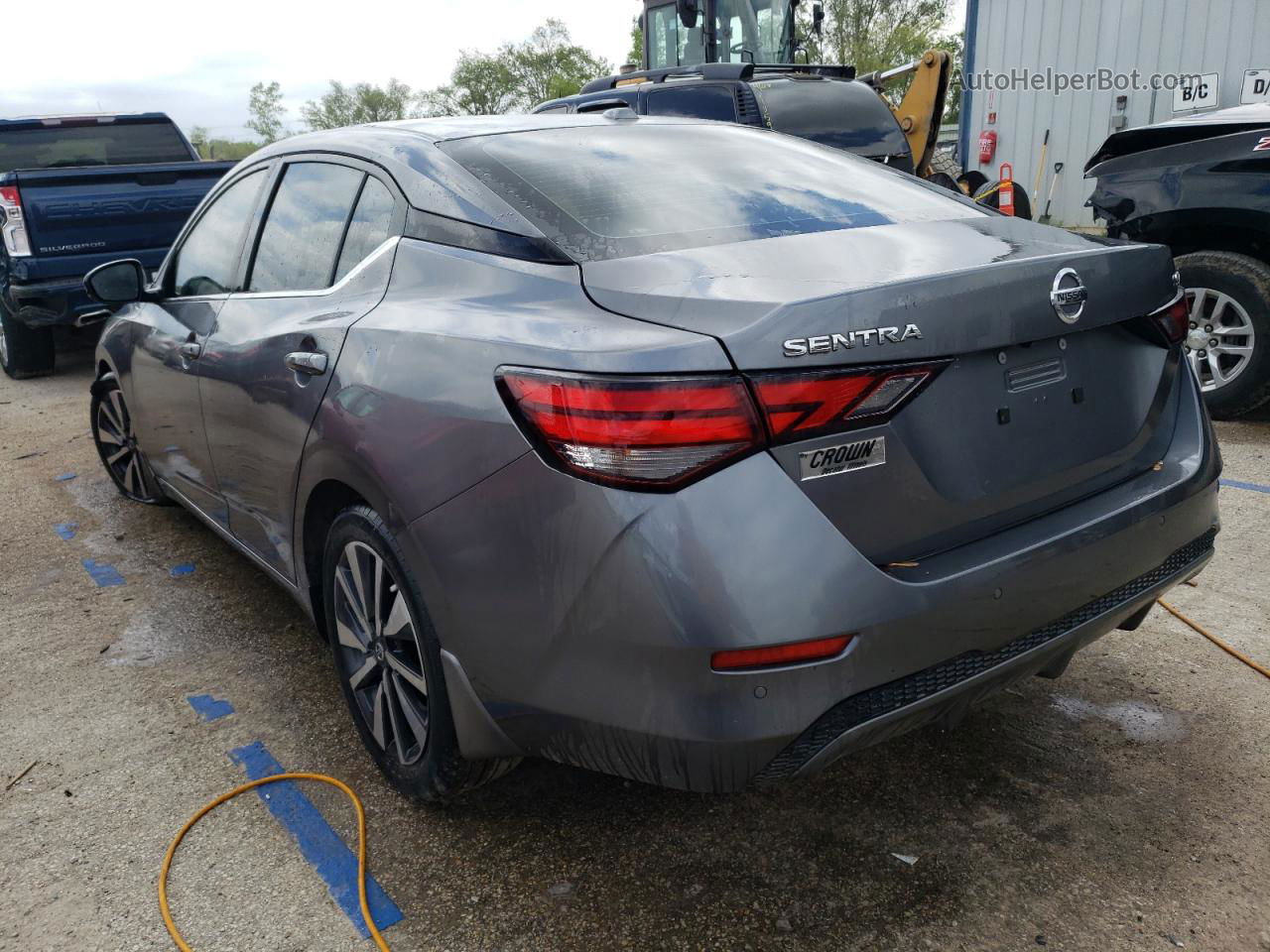 2020 Nissan Sentra Sv Gray vin: 3N1AB8CV1LY210463