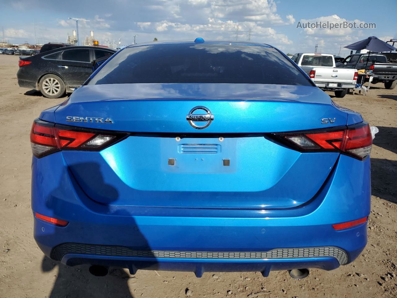 2020 Nissan Sentra Sv Blue vin: 3N1AB8CV1LY215307