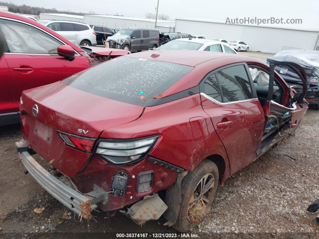 2020 Nissan Sentra Sv Xtronic Cvt Red vin: 3N1AB8CV1LY227084