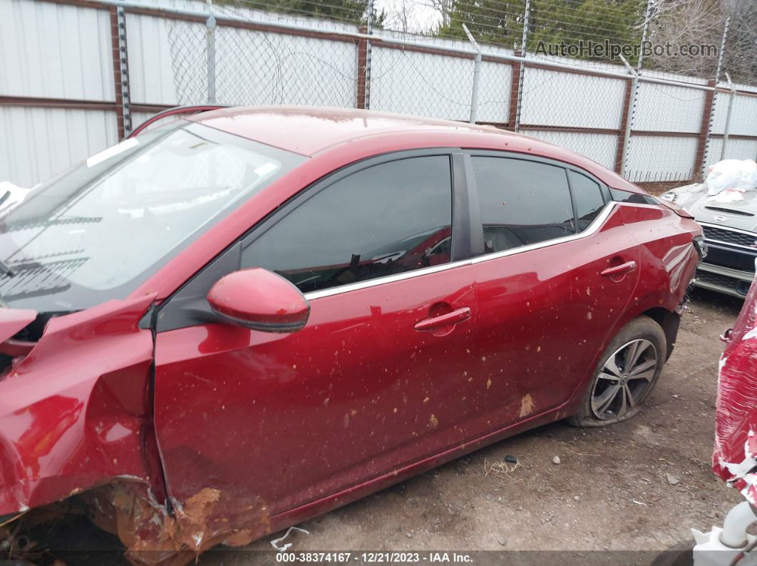 2020 Nissan Sentra Sv Xtronic Cvt Red vin: 3N1AB8CV1LY227084