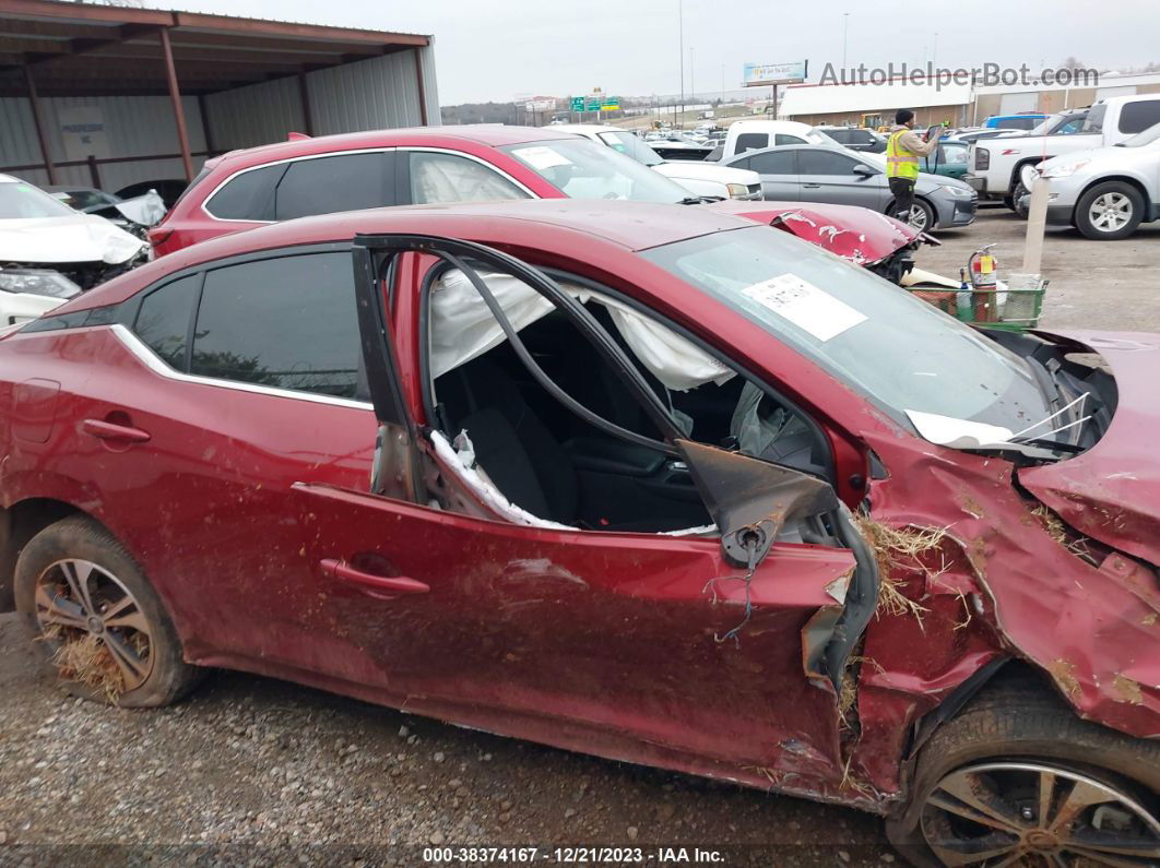 2020 Nissan Sentra Sv Xtronic Cvt Red vin: 3N1AB8CV1LY227084