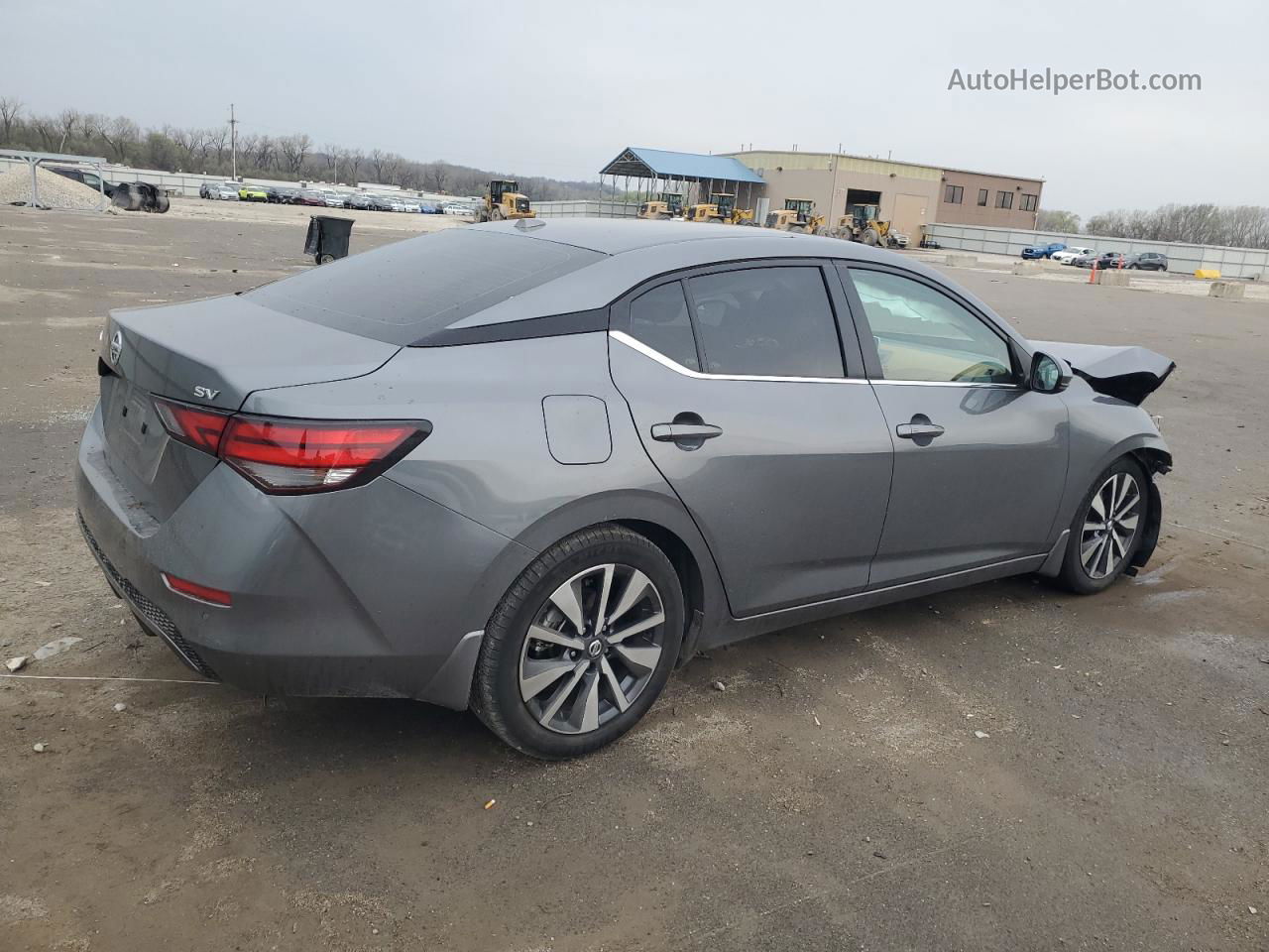 2020 Nissan Sentra Sv Gray vin: 3N1AB8CV1LY232995