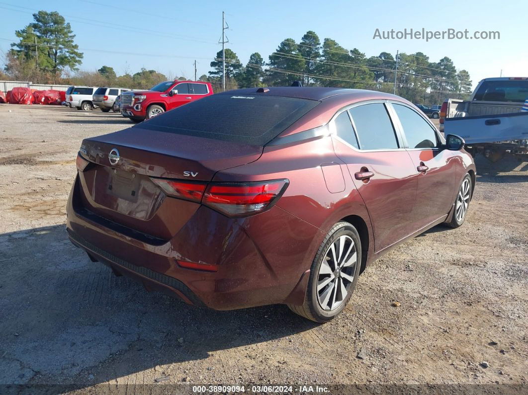 2020 Nissan Sentra Sv Xtronic Cvt Red vin: 3N1AB8CV1LY234990