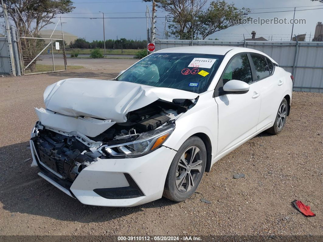 2020 Nissan Sentra Sv Xtronic Cvt White vin: 3N1AB8CV1LY260652