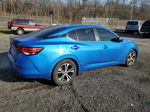 2020 Nissan Sentra Sv Blue vin: 3N1AB8CV1LY271585