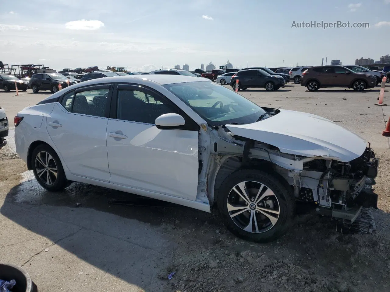 2020 Nissan Sentra Sv White vin: 3N1AB8CV1LY279086