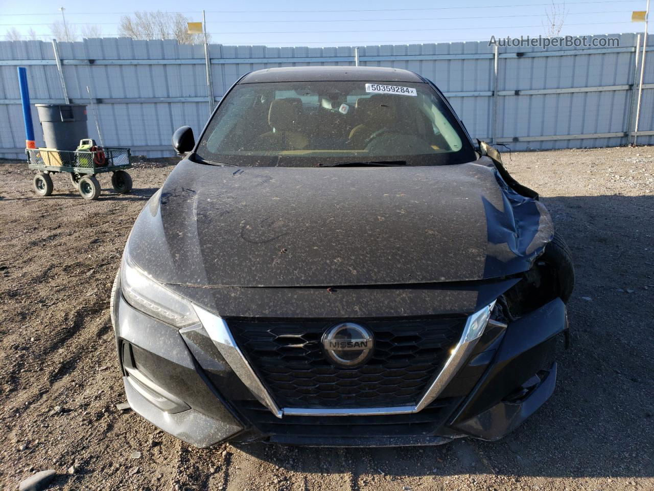 2020 Nissan Sentra Sv Black vin: 3N1AB8CV1LY306187