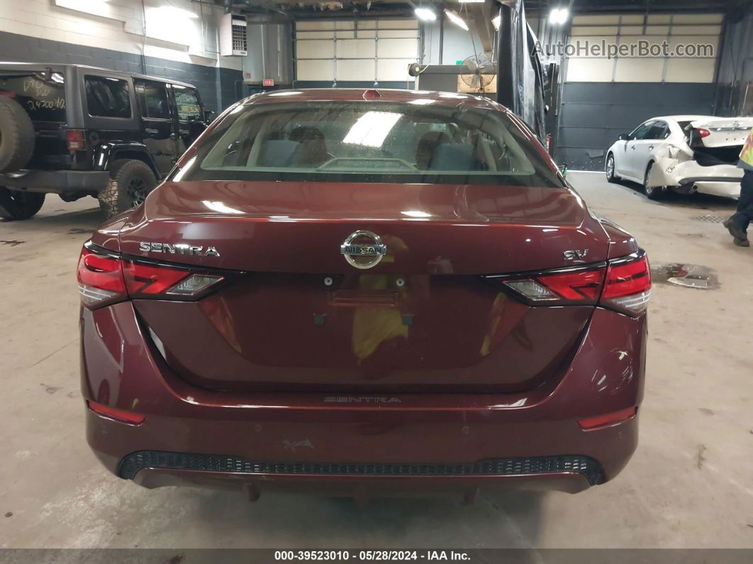 2020 Nissan Sentra Sv Xtronic Cvt Maroon vin: 3N1AB8CV1LY313219