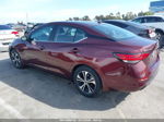 2021 Nissan Sentra Sv Xtronic Cvt Burgundy vin: 3N1AB8CV1MY230021