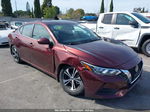 2021 Nissan Sentra Sv Xtronic Cvt Burgundy vin: 3N1AB8CV1MY230021