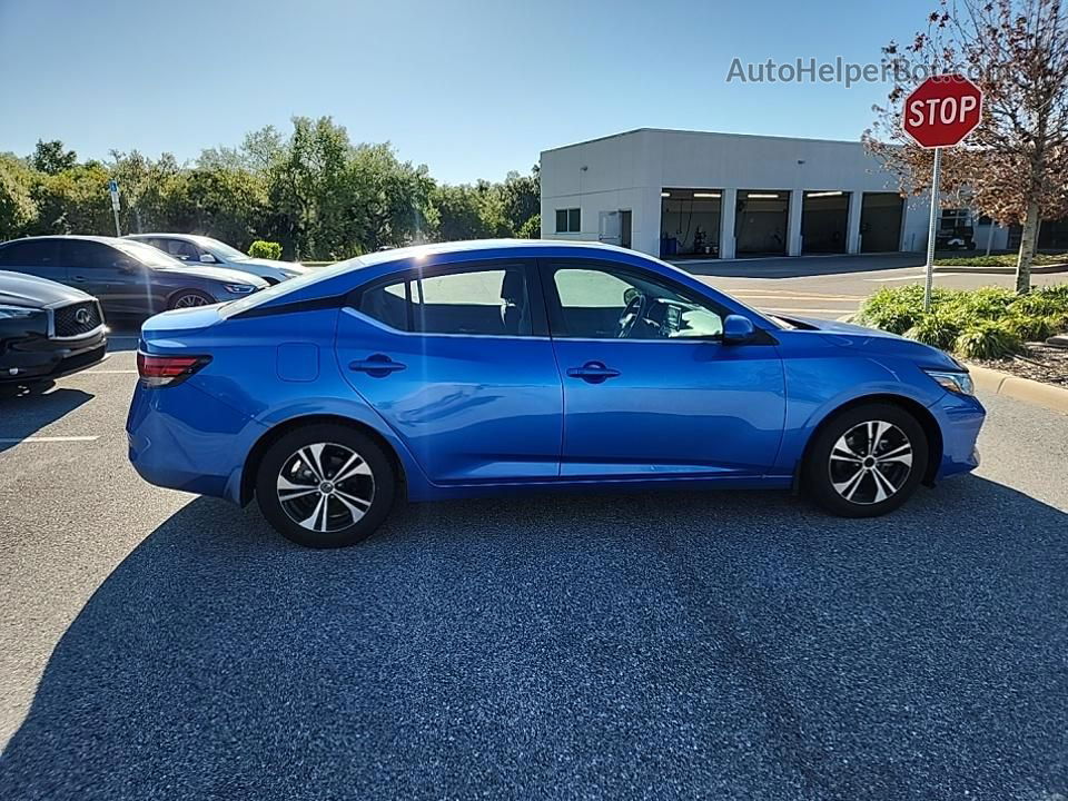 2021 Nissan Sentra Sv Blue vin: 3N1AB8CV1MY268896