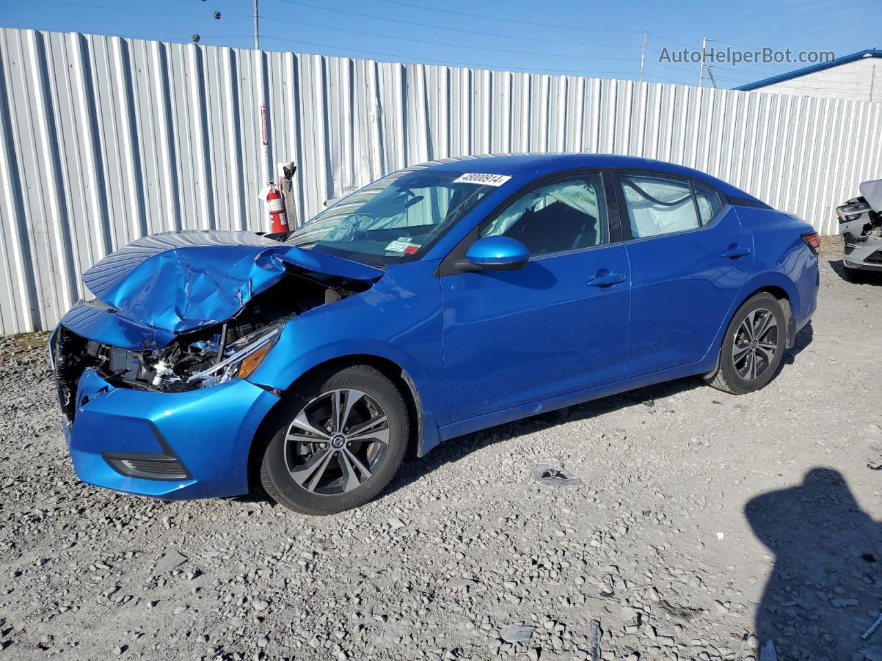 2021 Nissan Sentra Sv Blue vin: 3N1AB8CV1MY276772