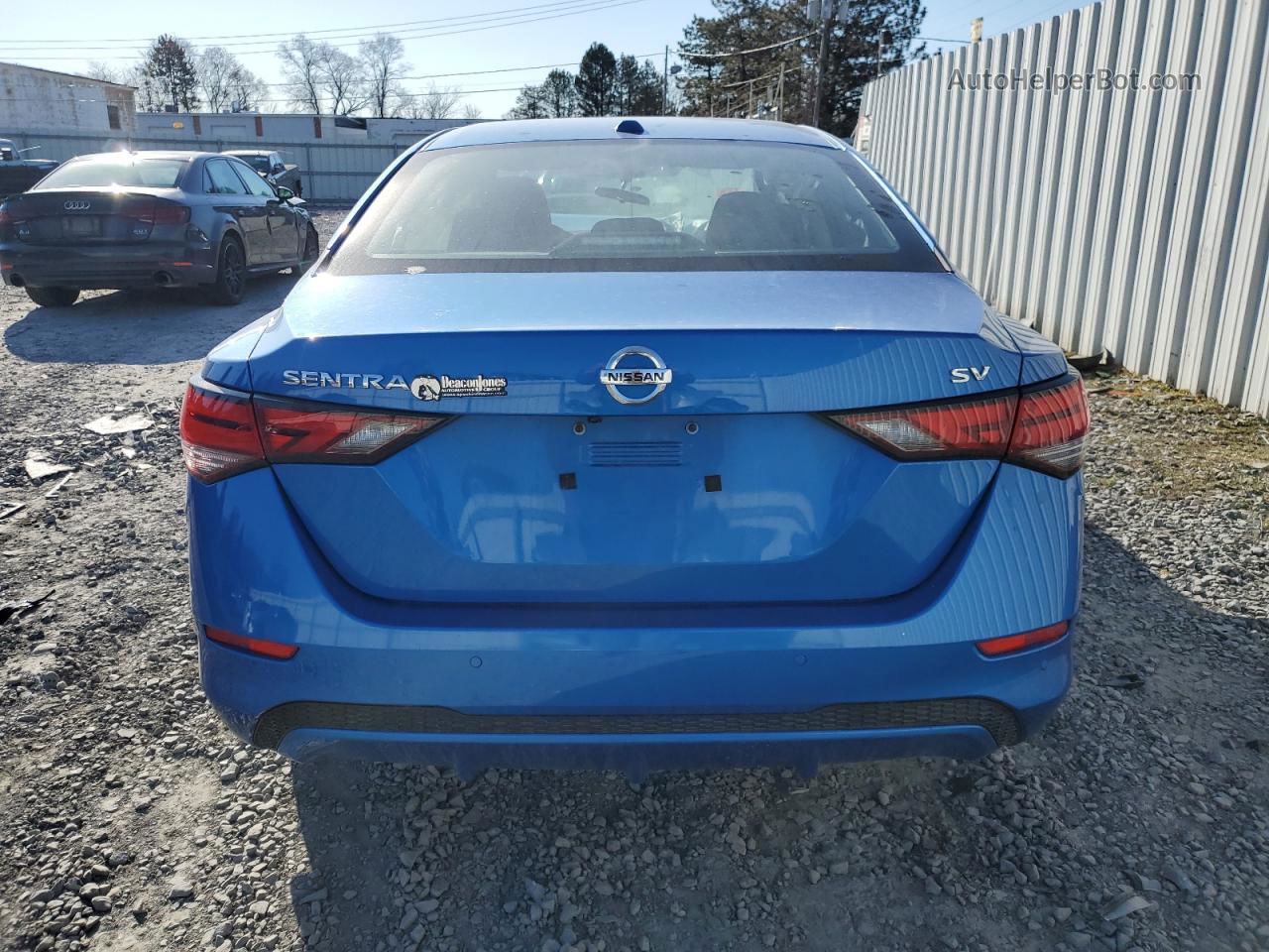 2021 Nissan Sentra Sv Blue vin: 3N1AB8CV1MY276772