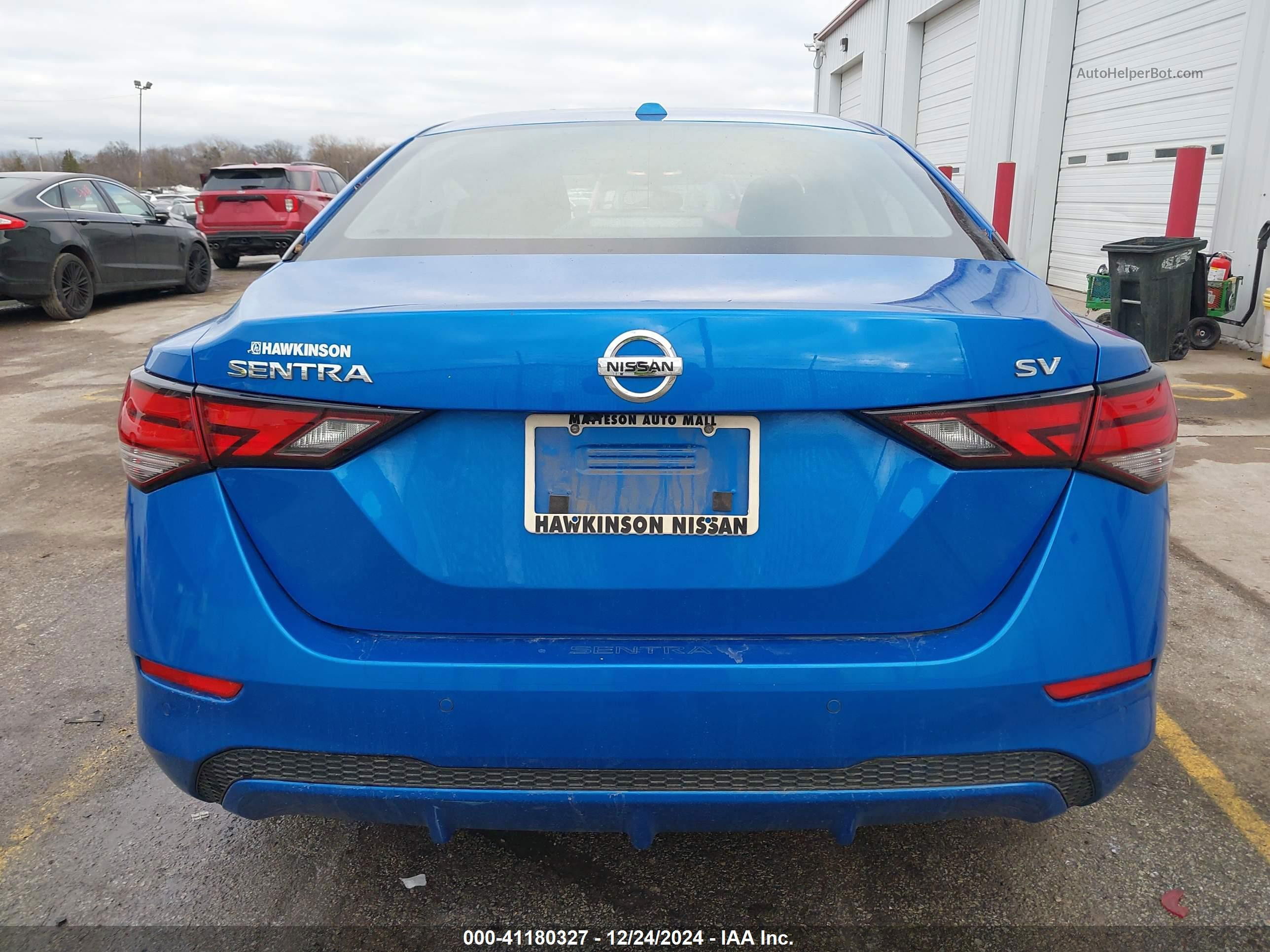 2023 Nissan Sentra Sv Xtronic Cvt Синий vin: 3N1AB8CV1PY277411