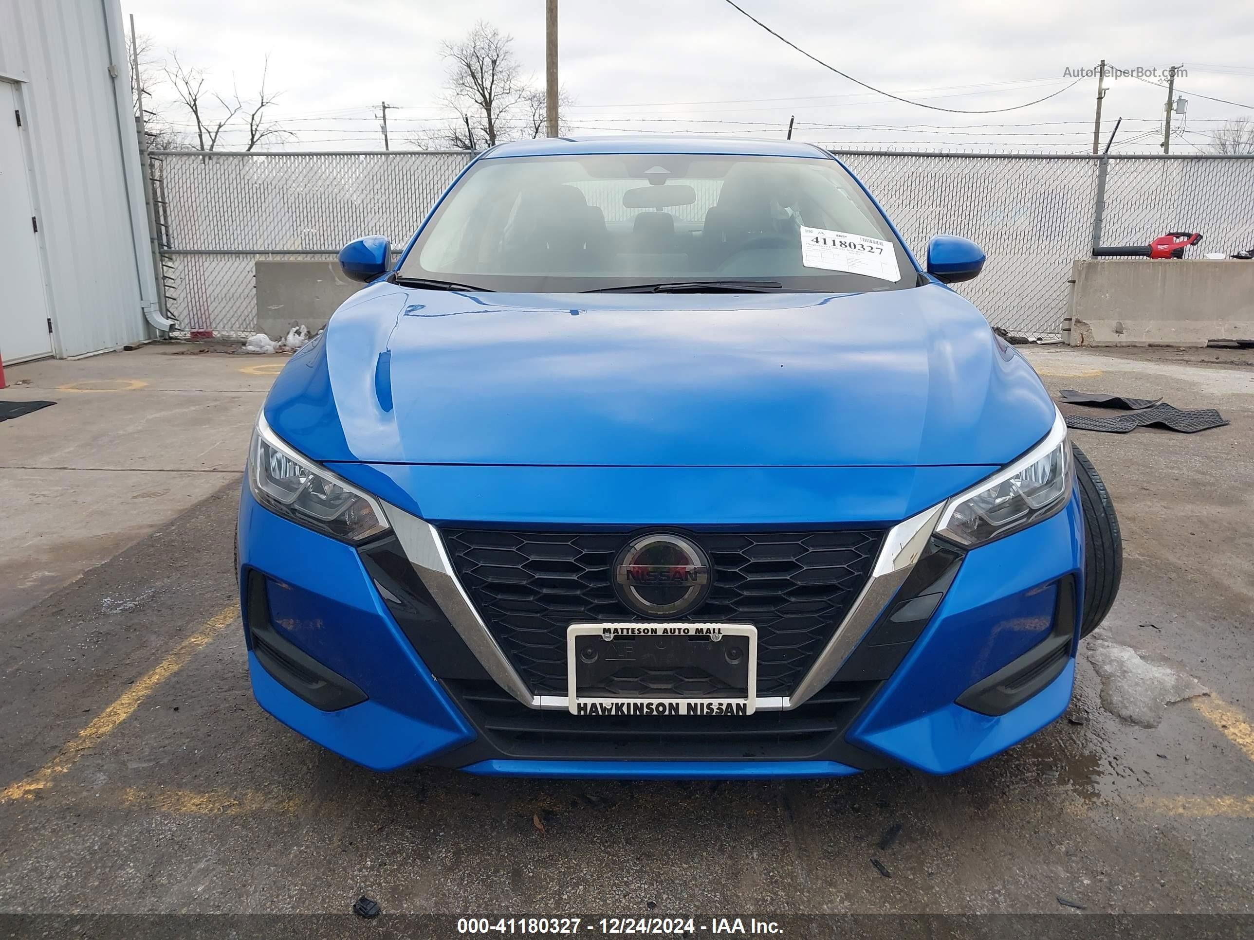 2023 Nissan Sentra Sv Xtronic Cvt Синий vin: 3N1AB8CV1PY277411