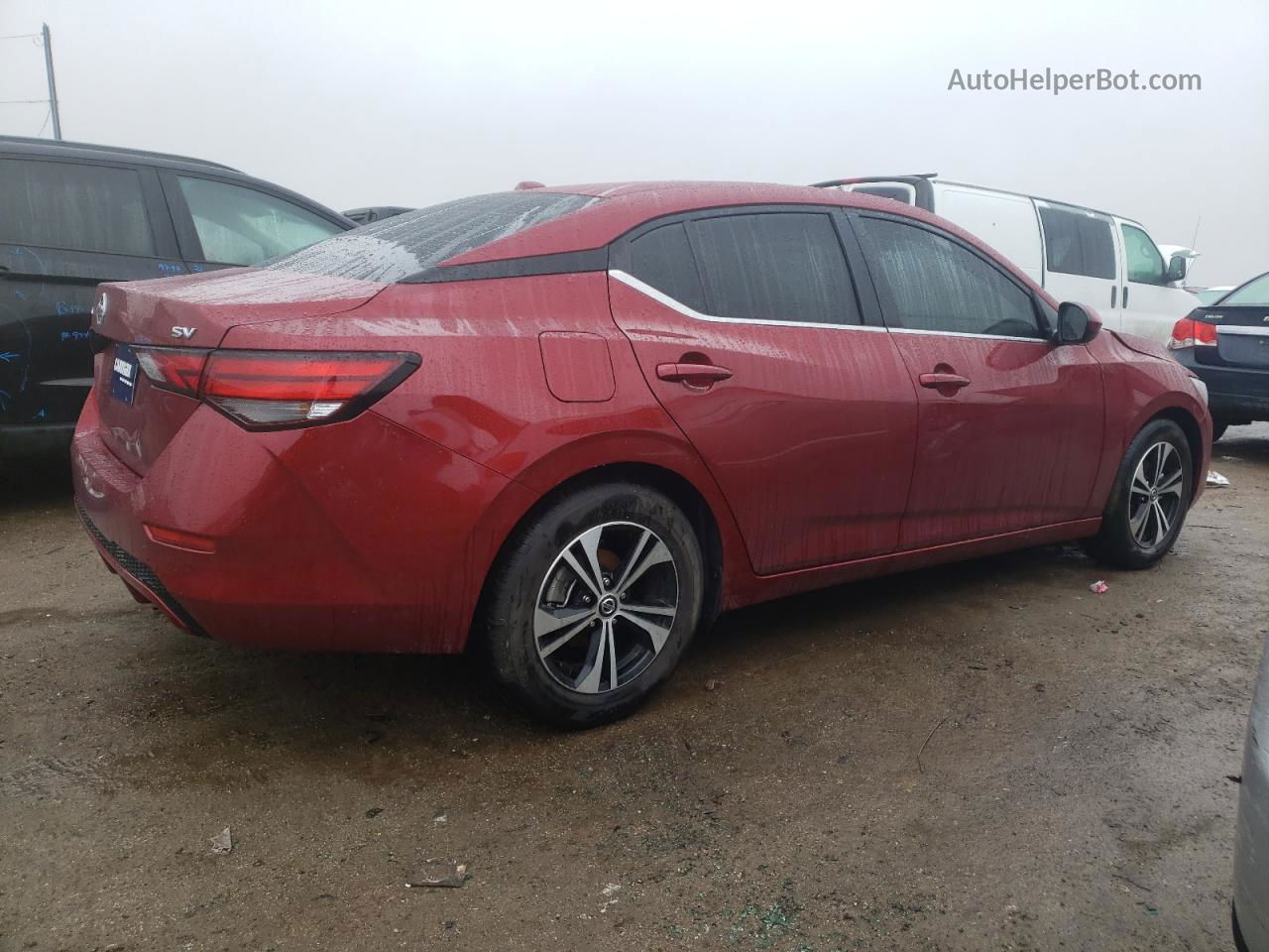 2023 Nissan Sentra Sv Red vin: 3N1AB8CV1PY298811