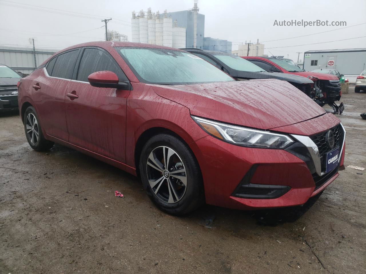 2023 Nissan Sentra Sv Red vin: 3N1AB8CV1PY298811