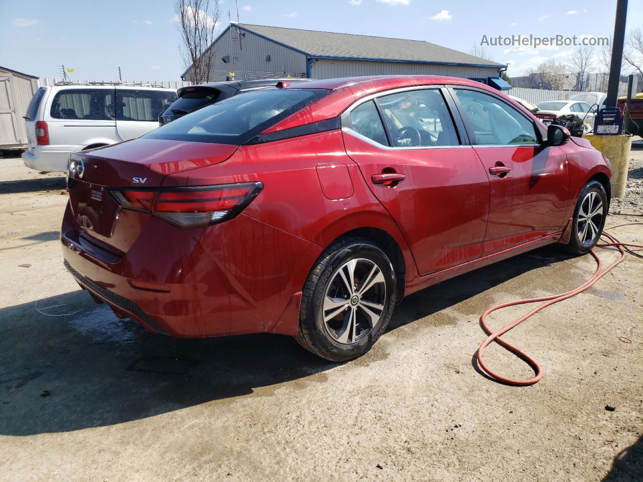 2020 Nissan Sentra Sv Red vin: 3N1AB8CV2LY219785