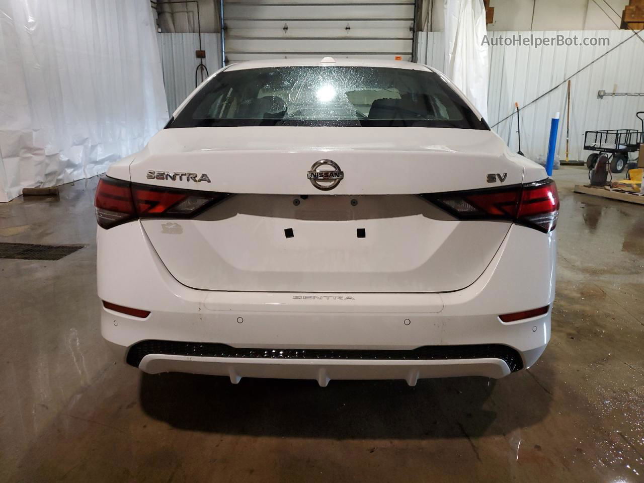 2020 Nissan Sentra Sv White vin: 3N1AB8CV2LY298164