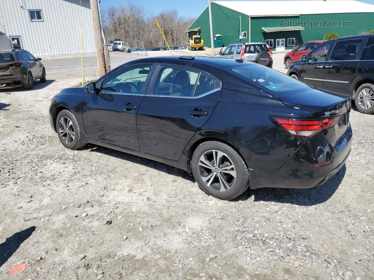 2021 Nissan Sentra Sv Black vin: 3N1AB8CV2MY263450