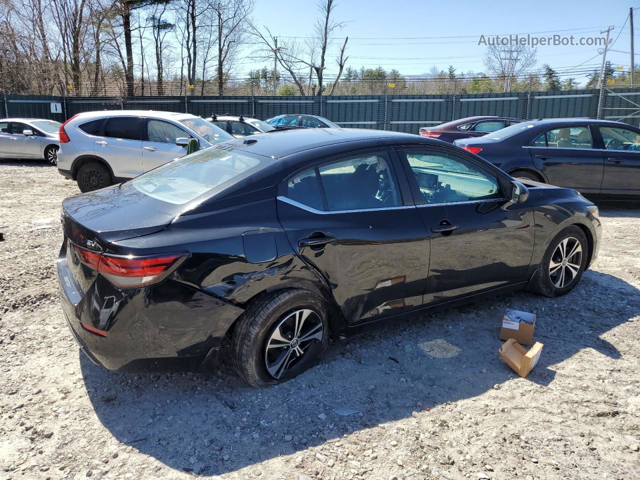 2021 Nissan Sentra Sv Black vin: 3N1AB8CV2MY263450