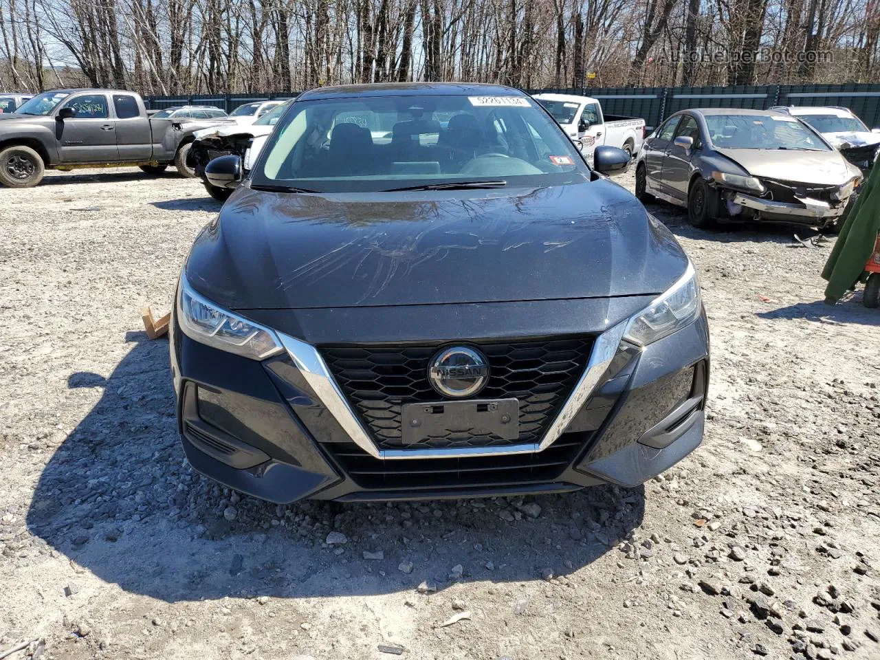 2021 Nissan Sentra Sv Black vin: 3N1AB8CV2MY263450