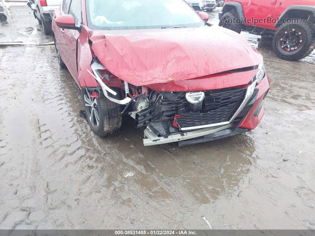 2021 Nissan Sentra Sv Red vin: 3N1AB8CV2MY263609