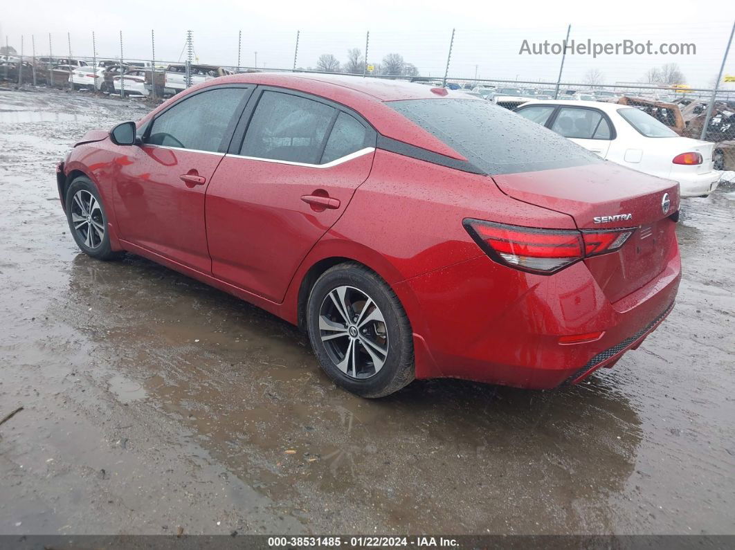 2021 Nissan Sentra Sv Red vin: 3N1AB8CV2MY263609