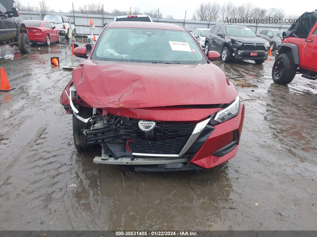 2021 Nissan Sentra Sv Red vin: 3N1AB8CV2MY263609