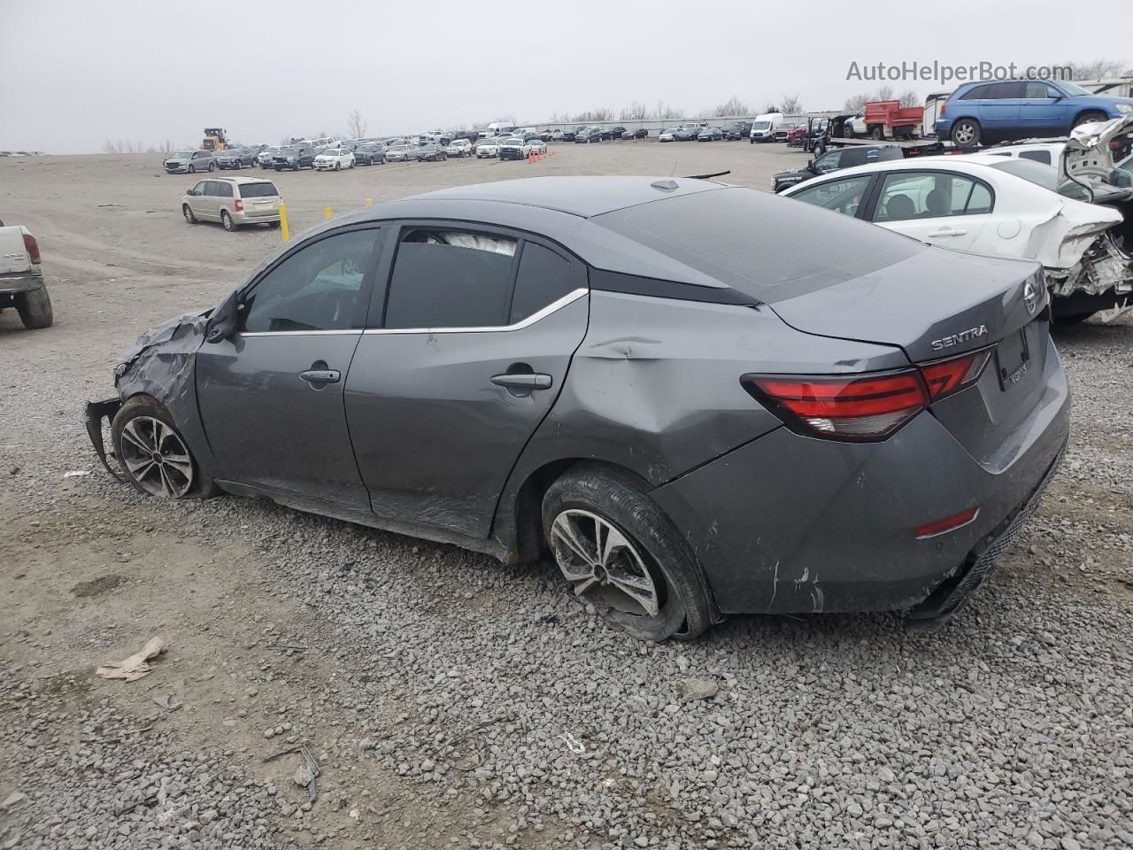 2021 Nissan Sentra Sv Gray vin: 3N1AB8CV2MY302327