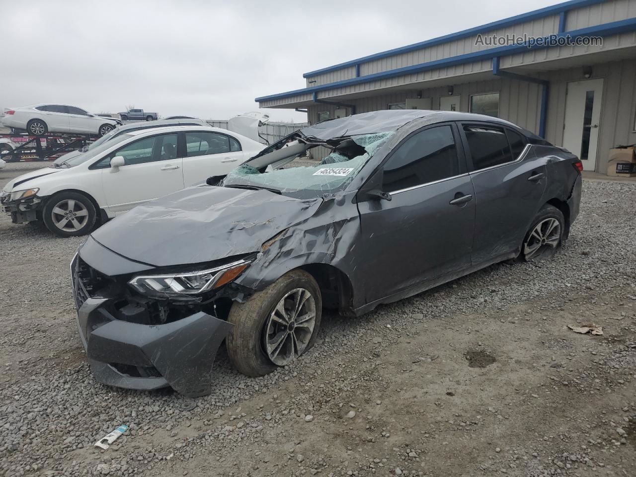 2021 Nissan Sentra Sv Gray vin: 3N1AB8CV2MY302327