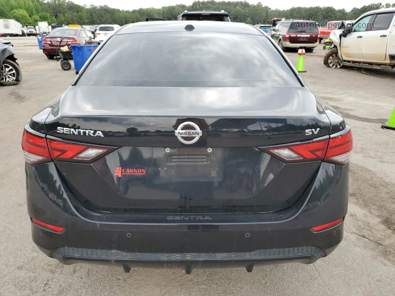 2021 Nissan Sentra Sv Black vin: 3N1AB8CV2MY308127