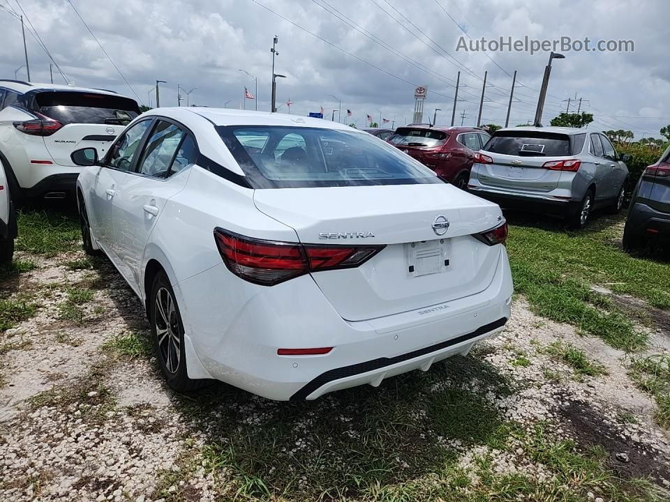 2021 Nissan Sentra Sv White vin: 3N1AB8CV2MY310301