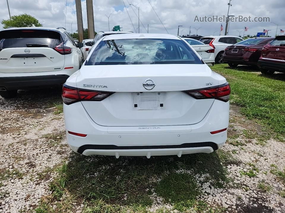 2021 Nissan Sentra Sv White vin: 3N1AB8CV2MY310301