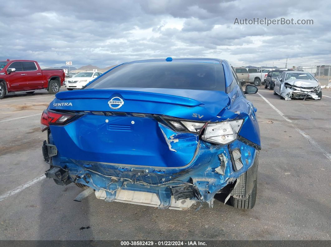 2021 Nissan Sentra Sv Xtronic Cvt Синий vin: 3N1AB8CV2MY323369