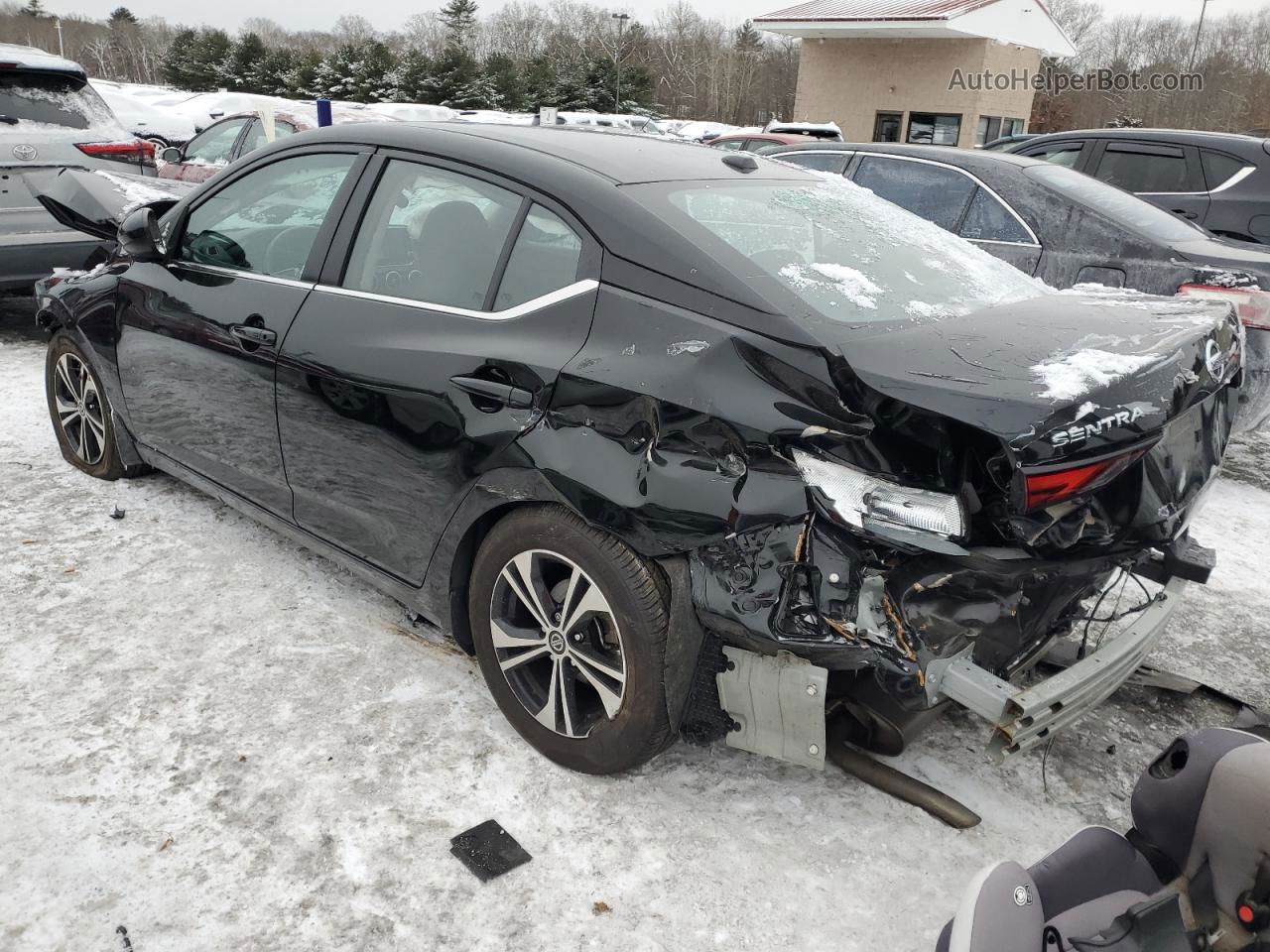 2023 Nissan Sentra Sv Черный vin: 3N1AB8CV2PY274694