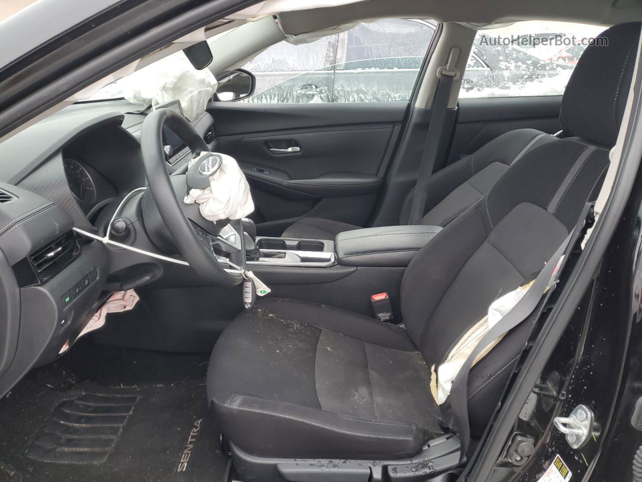 2023 Nissan Sentra Sv Черный vin: 3N1AB8CV2PY274694