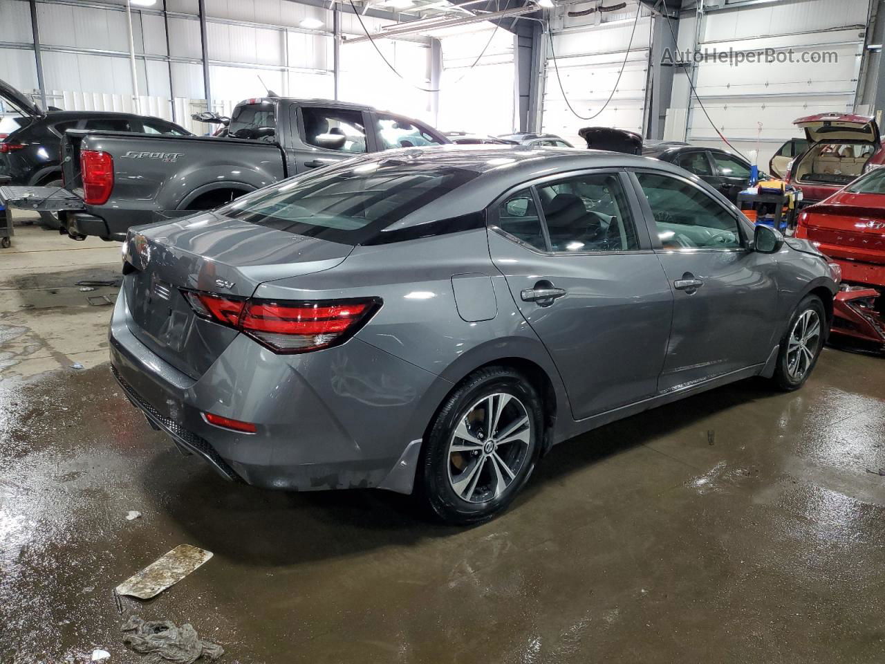 2023 Nissan Sentra Sv Gray vin: 3N1AB8CV2PY288675