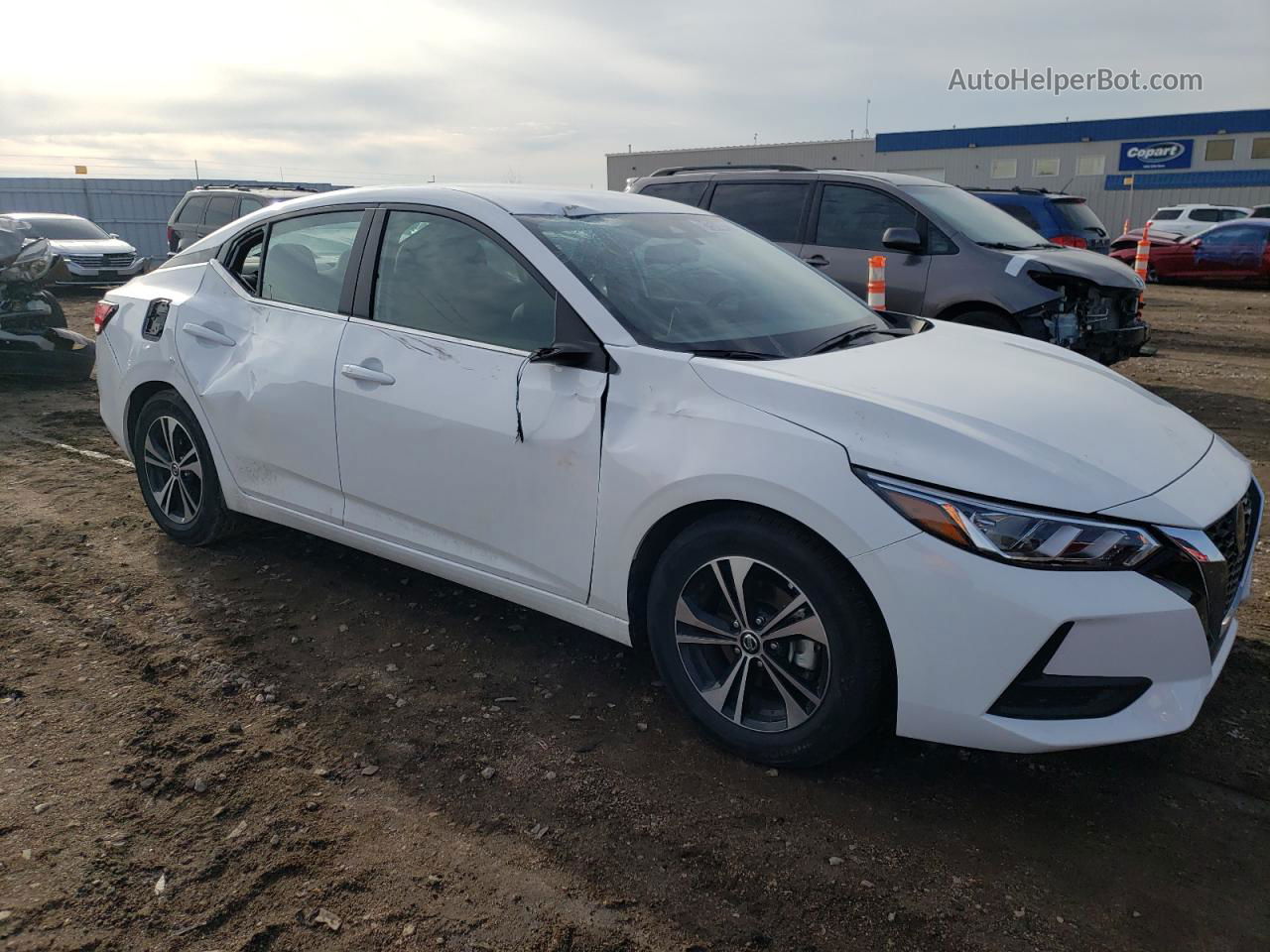 2023 Nissan Sentra Sv Белый vin: 3N1AB8CV2PY298204