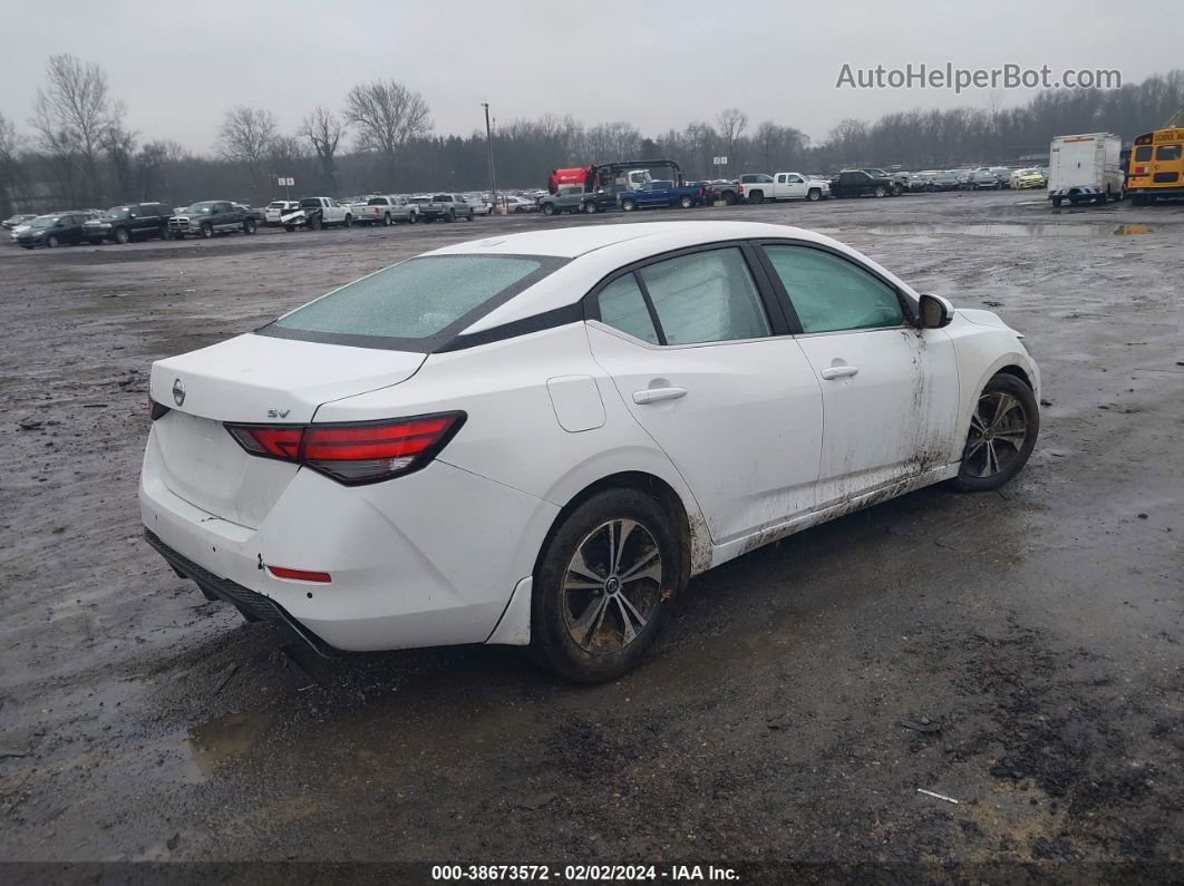 2020 Nissan Sentra Sv Xtronic Cvt White vin: 3N1AB8CV3LY212439