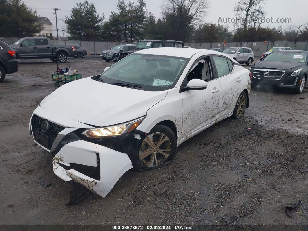 2020 Nissan Sentra Sv Xtronic Cvt White vin: 3N1AB8CV3LY212439