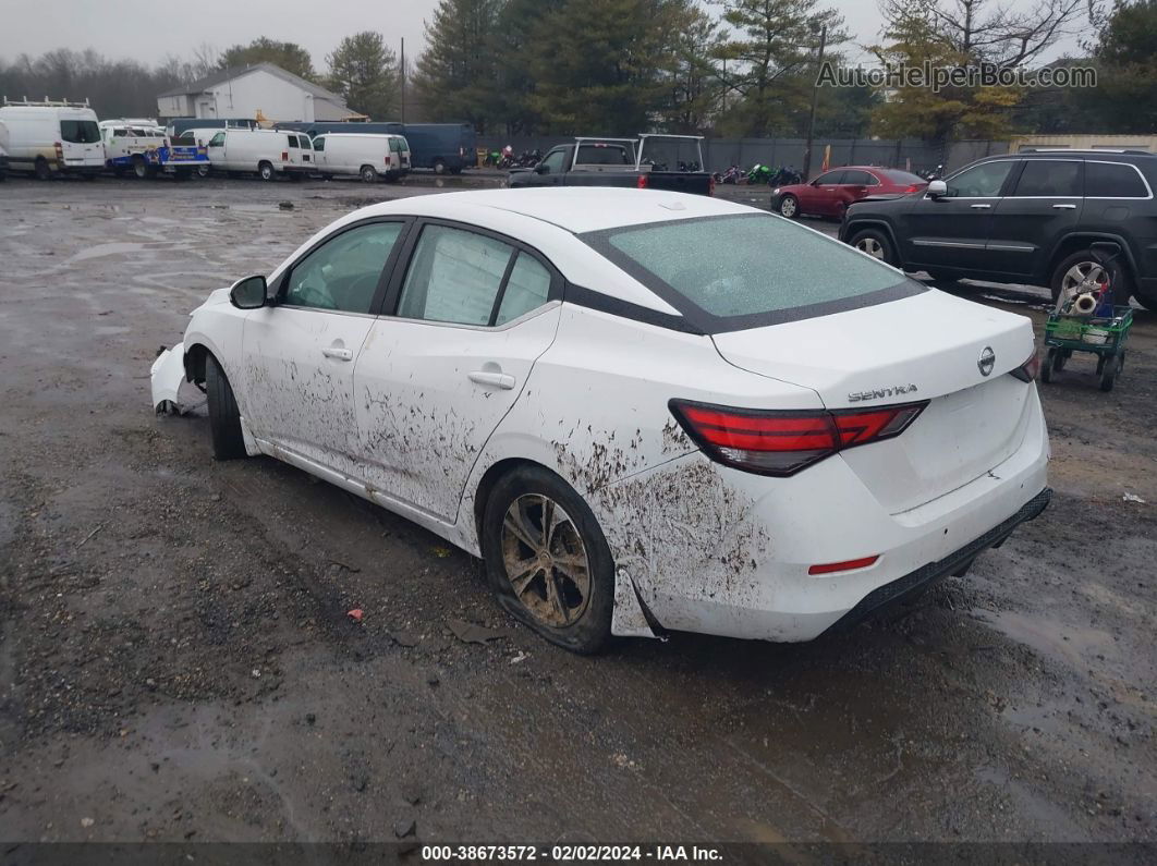 2020 Nissan Sentra Sv Xtronic Cvt White vin: 3N1AB8CV3LY212439