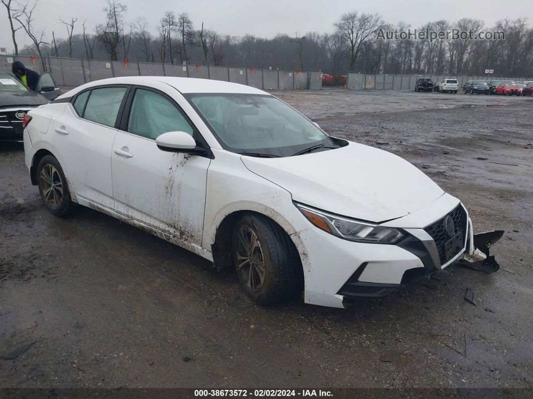 2020 Nissan Sentra Sv Xtronic Cvt White vin: 3N1AB8CV3LY212439