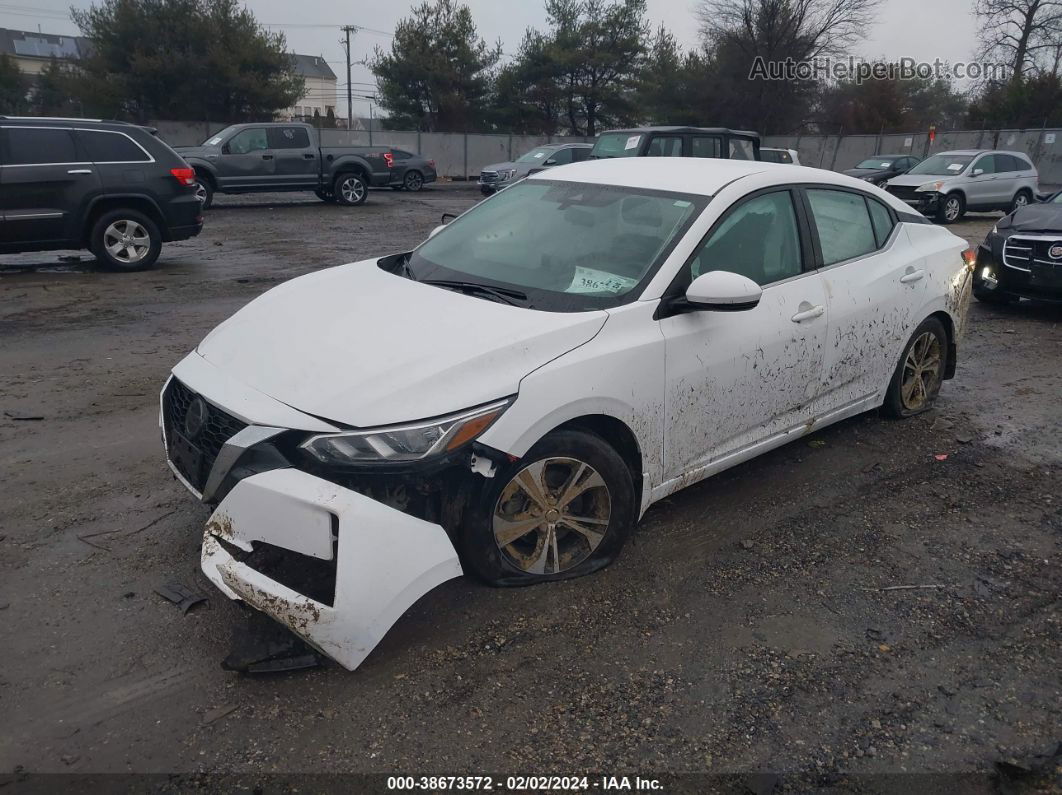 2020 Nissan Sentra Sv Xtronic Cvt White vin: 3N1AB8CV3LY212439