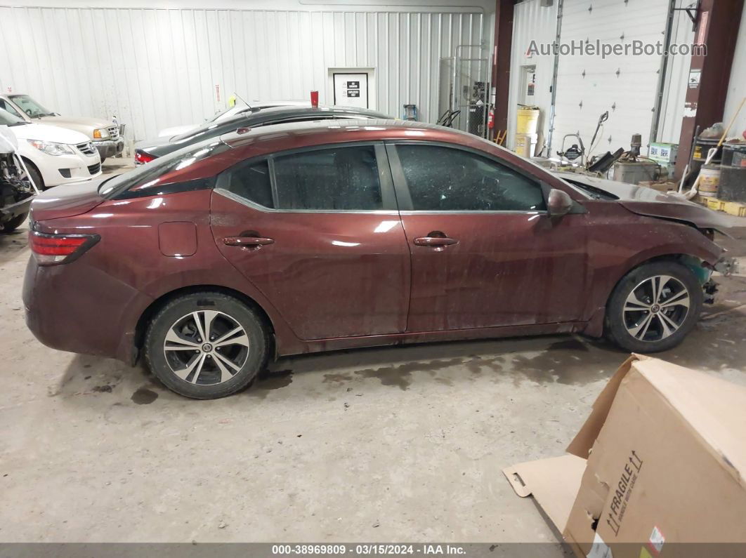 2020 Nissan Sentra Sv Xtronic Cvt Burgundy vin: 3N1AB8CV3LY226793