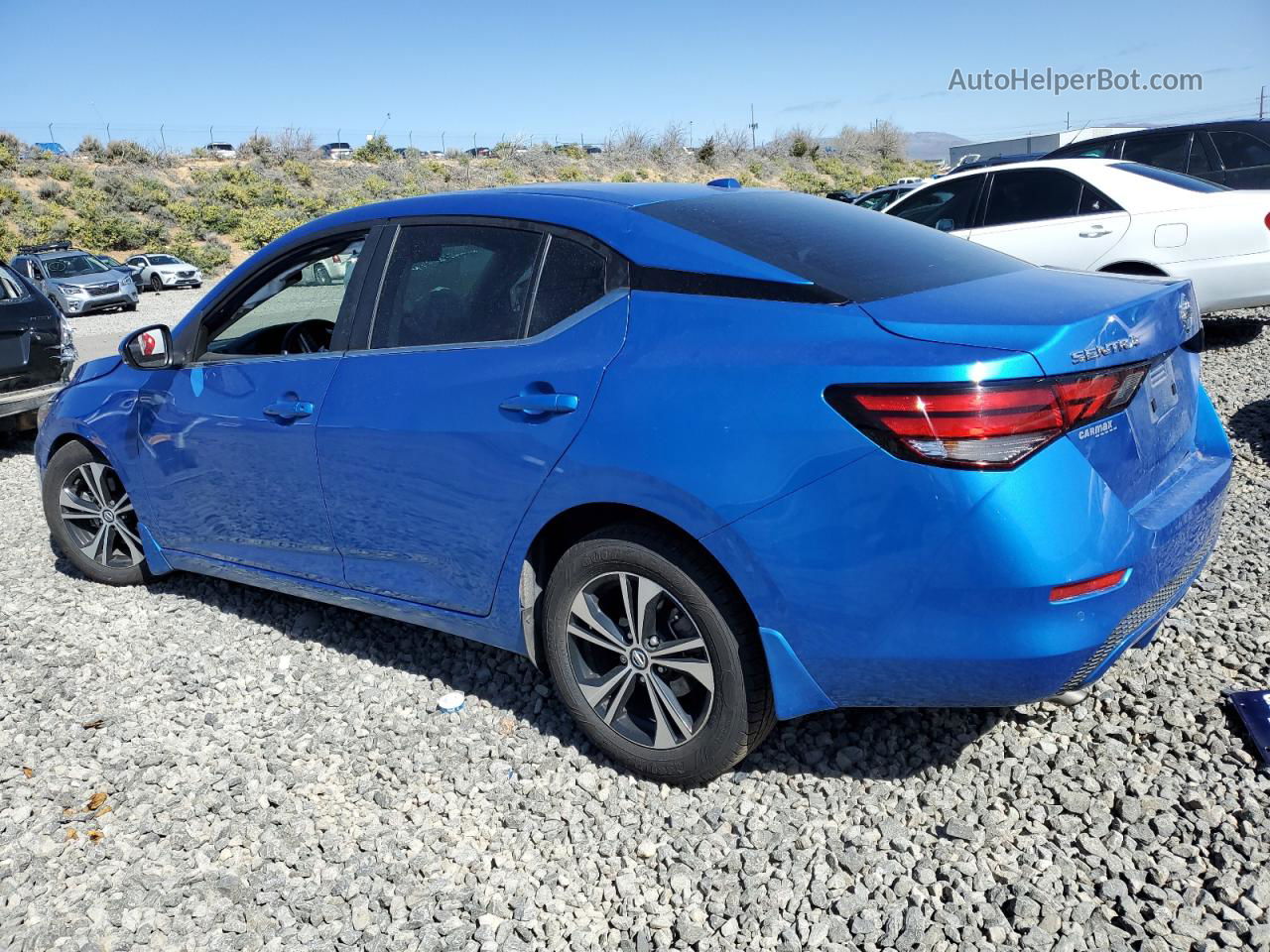 2020 Nissan Sentra Sv Blue vin: 3N1AB8CV3LY245778