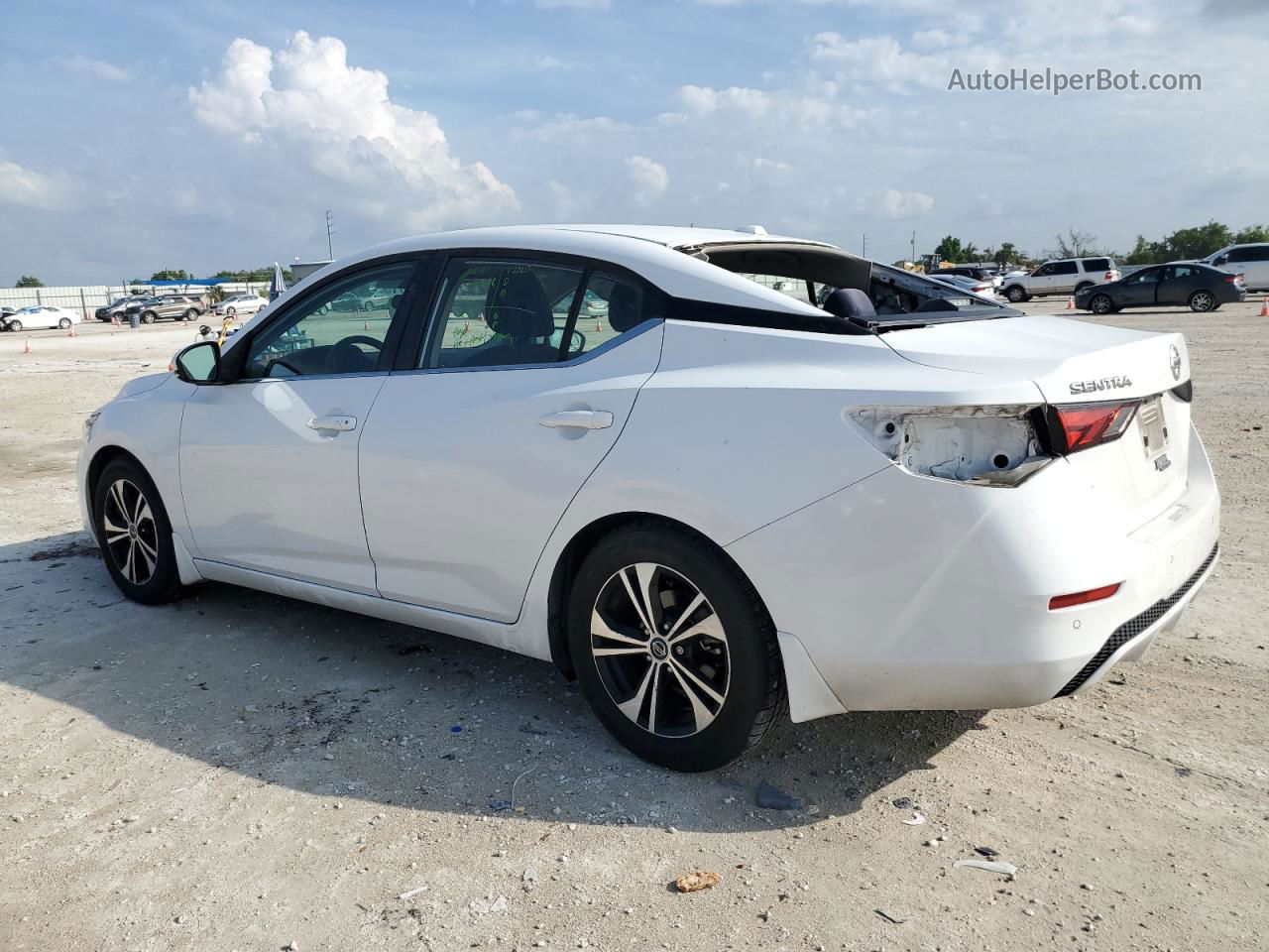 2020 Nissan Sentra Sv White vin: 3N1AB8CV3LY276819