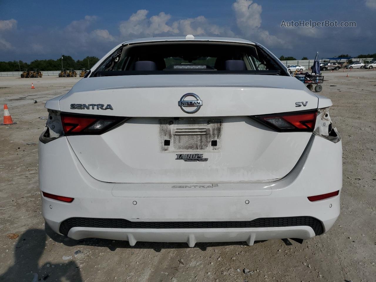 2020 Nissan Sentra Sv White vin: 3N1AB8CV3LY276819