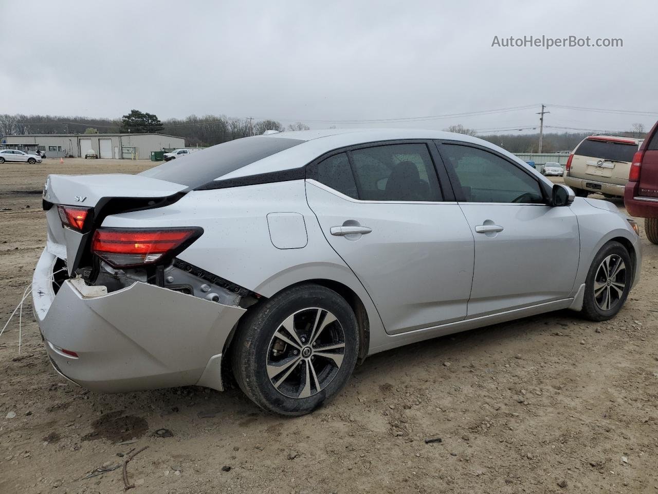 2020 Nissan Sentra Sv Silver vin: 3N1AB8CV3LY285410